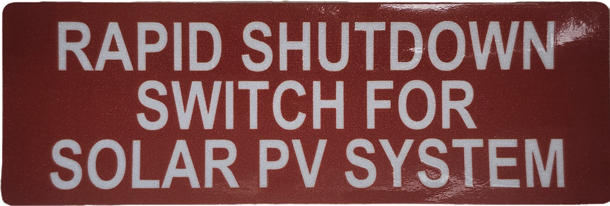 Rapid Shutdown Switch for Solar PV System Reflective