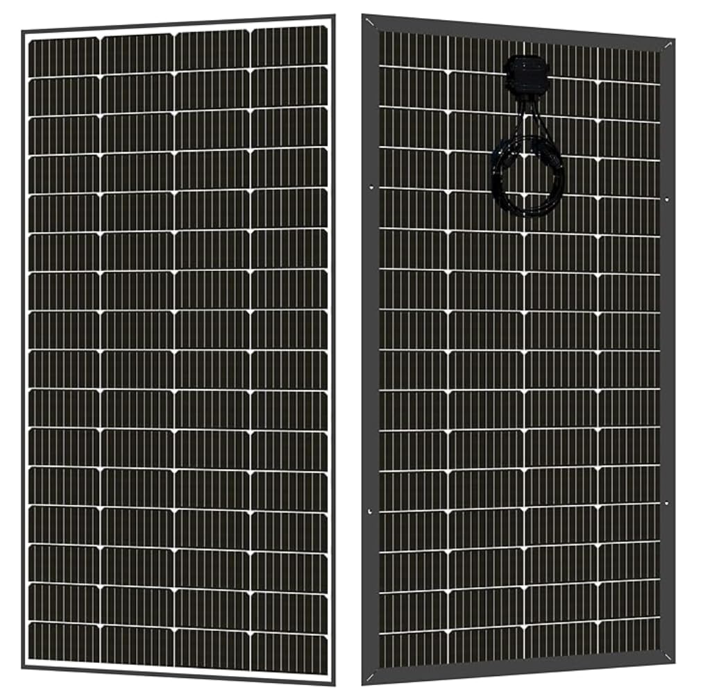 Module solaire bifacial Lumera 220W 24V cadre noir cellules M10