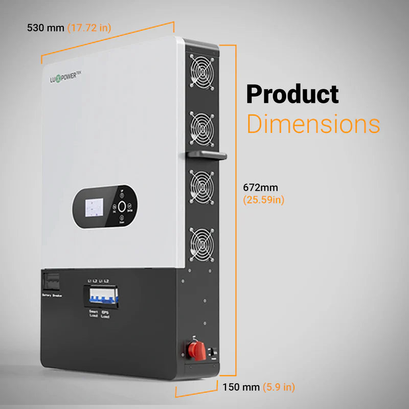 LuxpowerTek 12kW Off-Grid Inverter 24kW PV Input
