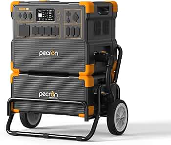 Pecron Portable Power Station Kit | 3600W plus expandable battery ***Includes FREE Cart!***