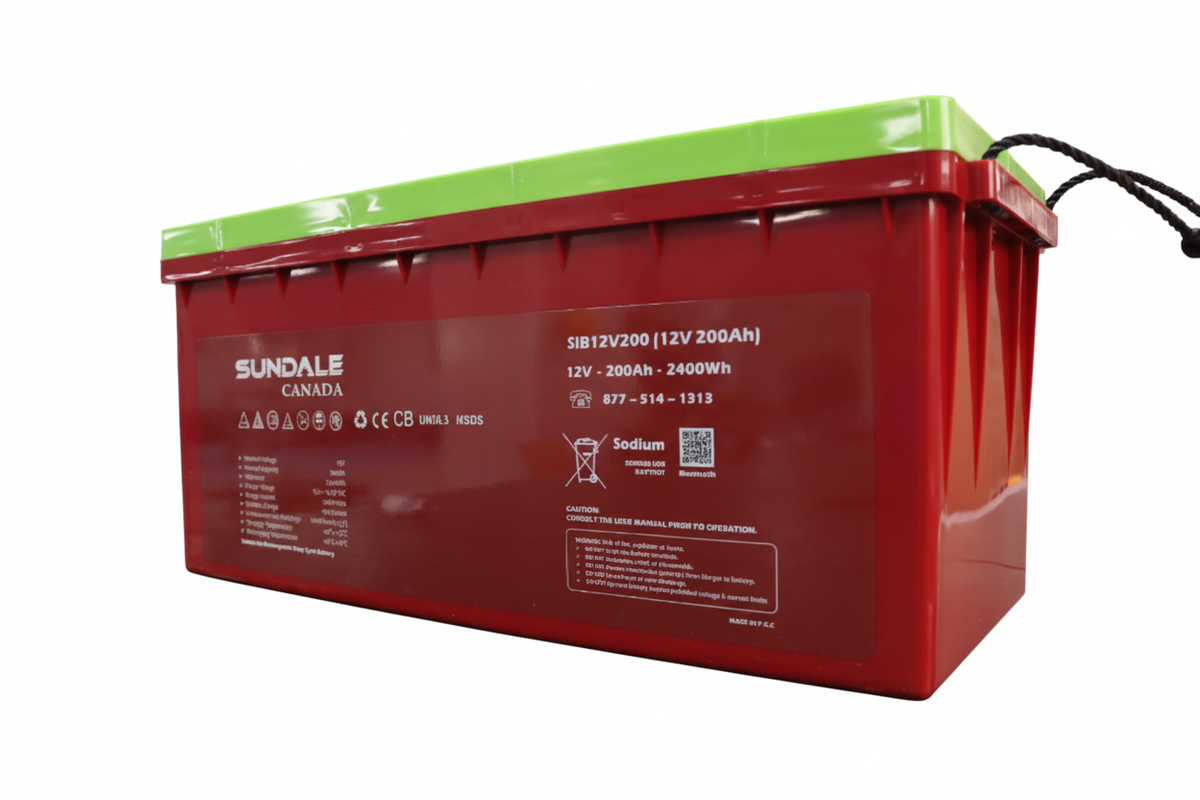 SunDale Canada Sodium-Ion Battery — 12V 200Ah