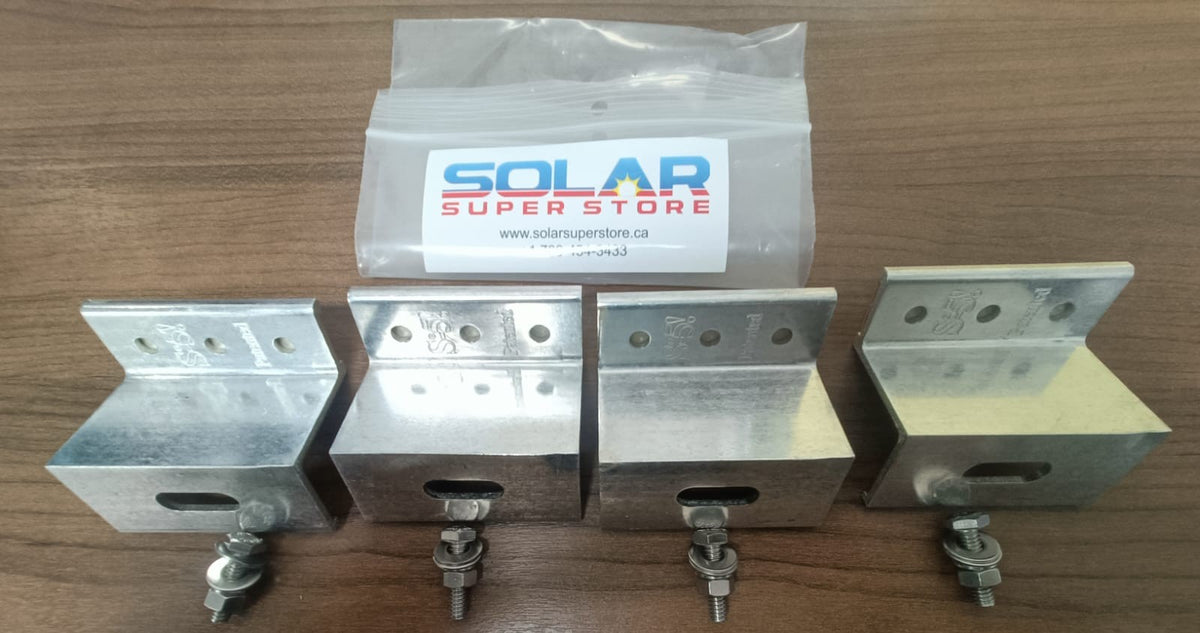 S-5! VersaBracket-47 Kit de 4 supports avec vis pour panneau