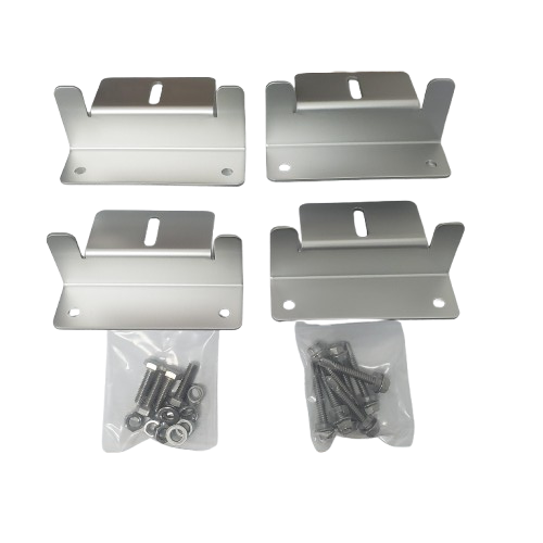 Supports de montage en Z à 2 trous - Kit de 4 pièces