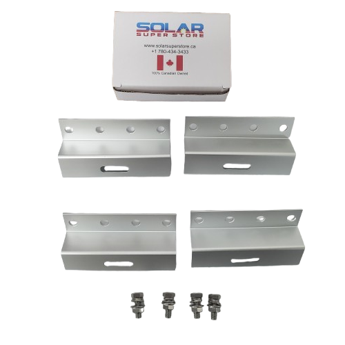 Supports de montage en Z à 4 trous - Kit de 4 pièces