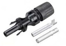 Conducteur femelle positif TI-LANE MC4 1 500 V, aspect mâle