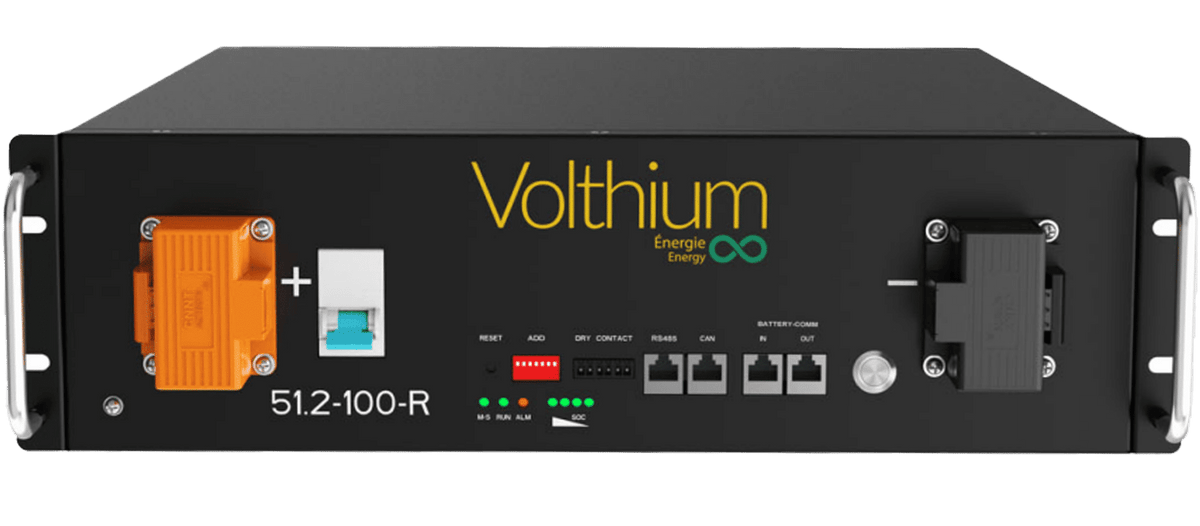 Volthium Rack Mounted 5.12kW LFP Battery - 51.2 x 100Ah | UL9540, UL9540A & UL1973 Certified