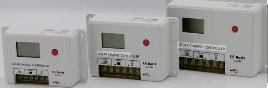 SRNE HC series solar charge controllers - size comparison