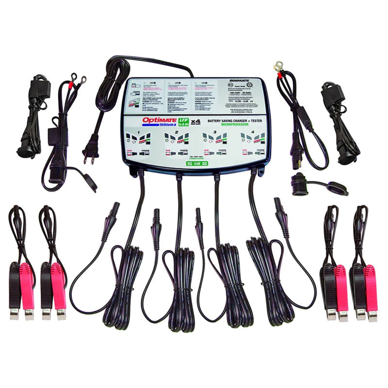 Chargeur de batterie OptiMATE TM-485 Lithium 4s 0,8 A x 4 batteries
