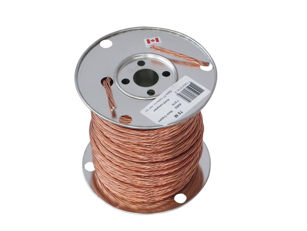 Bare Copper Ground Cable #6 AWG