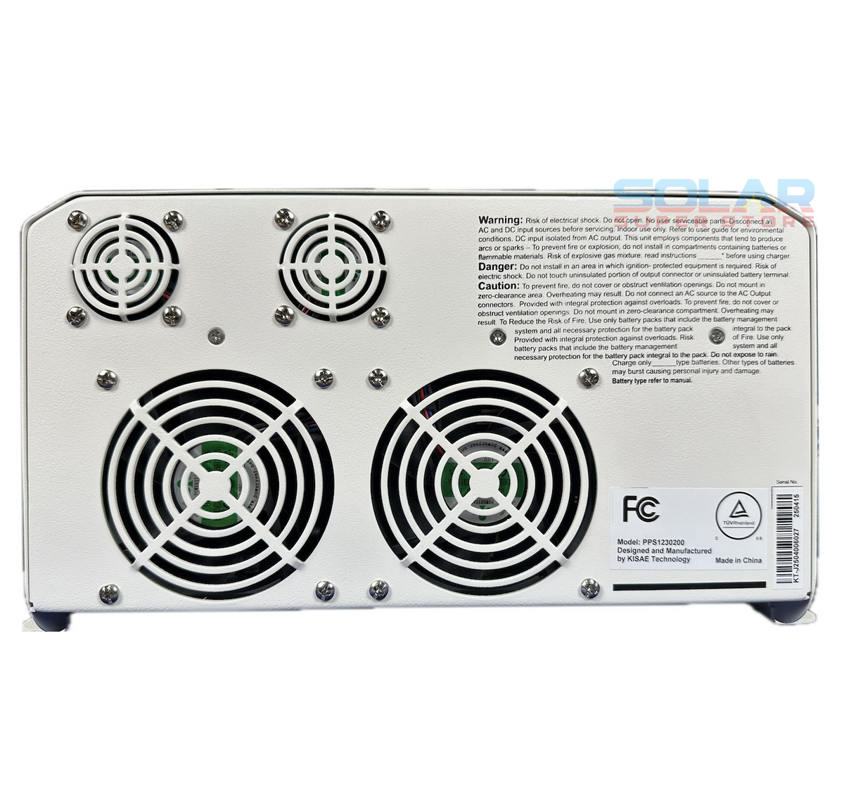 Kisae All-In-One 3000W Bi-Directional Inverter with 100A AC Charger & 2*50A DC Charger