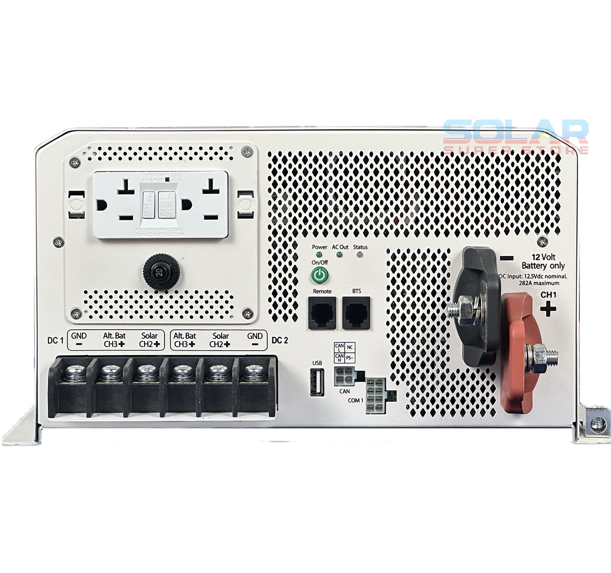 Kisae All-In-One 3000W Bi-Directional Inverter with 100A AC Charger & 2*50A DC Charger