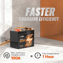 Load image into Gallery viewer, LiTime 12V 100Ah Group 24 Smart LiFePO4 Battery – Now Available in Canada