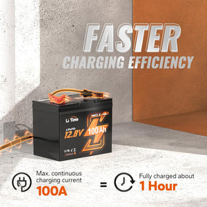 LiTime 12V 100Ah Group 24 Smart LiFePO4 Battery – Now Available in Canada