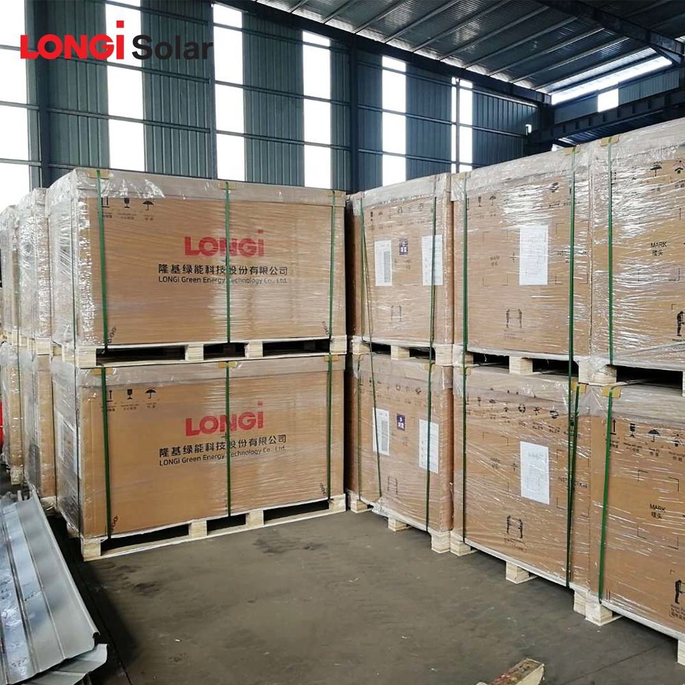 LONGi 500W 54/108C TopCon Bifacial Black/Black 1.2m Cable Full Pallet **Pallet Pricing! Only $159/module!!