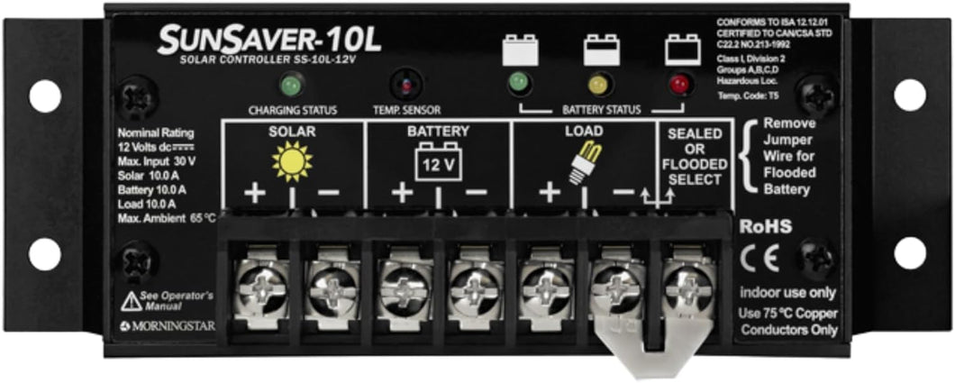 Morningstar SS-10L-12V SunSaver PWM Charge Controller