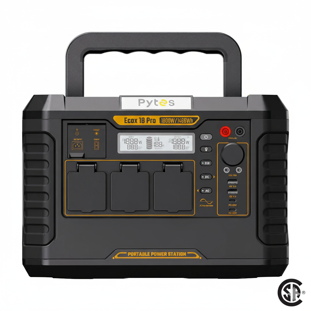 Pytes EcoX 18 Pro Portable Power Station 1800W - 1466Wh