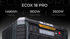 Pytes EcoX 18 Pro Portable Power Station 1800W - 1466Wh