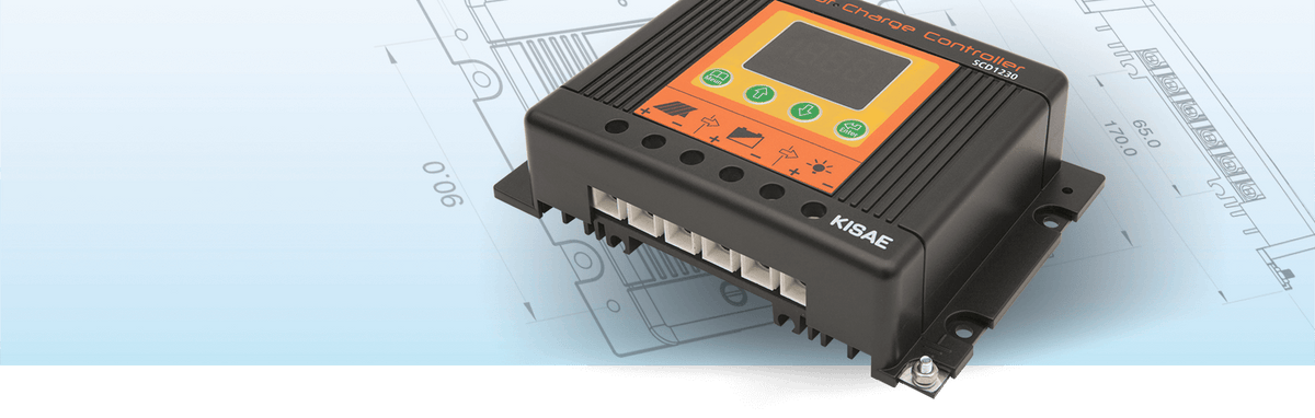 KISAE SCD1230 PWM Solar Charge Controller — 30A, 12/24V
