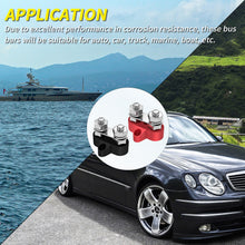 Load image into Gallery viewer, SunDale Canada 2-Way Power Distribution Block – M8 Stud Terminals with Protective Cover