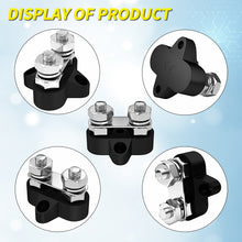 Load image into Gallery viewer, SunDale Canada 2-Way Power Distribution Block – M8 Stud Terminals with Protective Cover