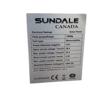 Load image into Gallery viewer, SunDale Canada Portable Glass Rigid 200W Solar Panel