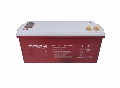 SunDale Canada HEATED 12V x 320Ah Lithium Iron Phosphate (LiFePO4) Battery