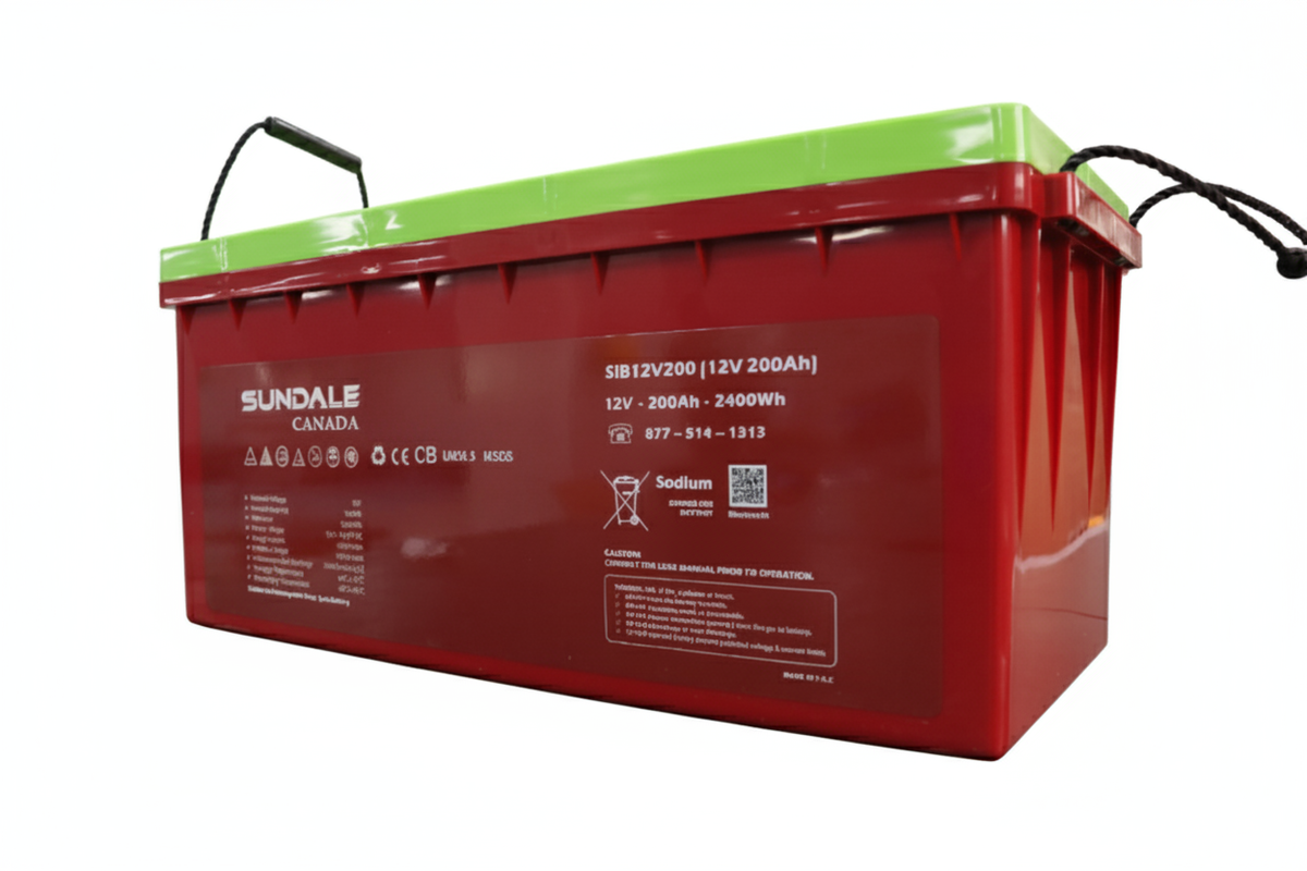 Batterie sodium-ion SunDale Canada 12 V x 210 Ah