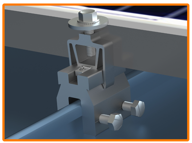 SunModo EZ Standing Seam Clamp Dual Screw Kit