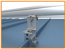Charger l&#39;image dans la galerie, Kit de serrage à double vis pour joints debout SunModo EZ
