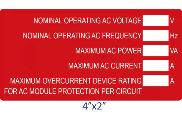Micro Labels Panel Solar Label Kit for Micro Inverter Systems - SSK-MICRO-LABEL-KIT ...