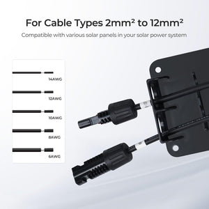 Double Cable Entry with 2 Glands with Cable Holder - Waterproof IP68