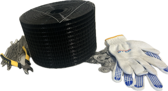 Kit de protection contre les bestioles de Solar Super Store (15 cm x 30 m) avec coupe-fil et gants