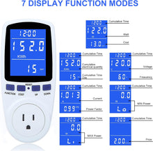 Load image into Gallery viewer, Smart Energy Plug-In Meter (Power Plug-In Meter)