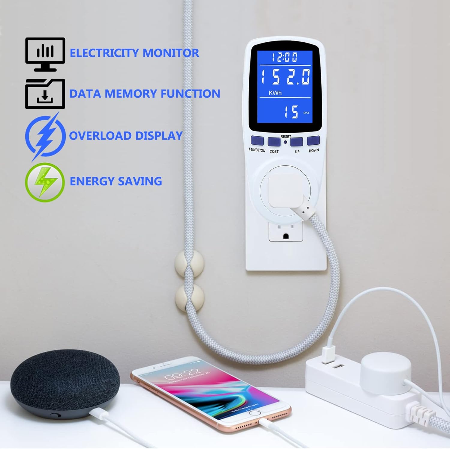Smart Energy Plug-In Meter (Power Plug-In Meter) – Solar Super Store
