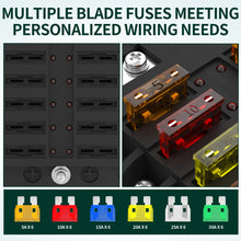 Load image into Gallery viewer, Solar Super Store 12-Way Marine Fuse Box – Blade Fuse Holder with Protective Cover