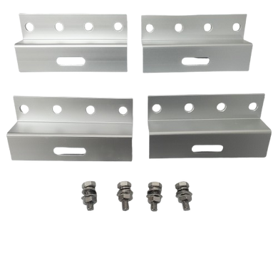 Mounting Z Brackets with 4 Holes - Kit of 4 pc