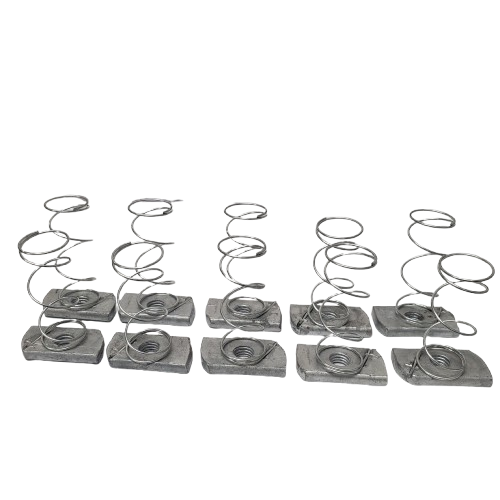Struts Spring Nuts 8mm Hot Dip Galvanized (Pack of 10)