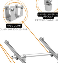 Load image into Gallery viewer, SunModo SunTurf CLMP-U-25-SMR300 Pipe U-Clamp, 2.5", SMR300
