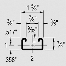 Charger l'image dans la galerie, C-Channel Strut Solid/Slotted various depths