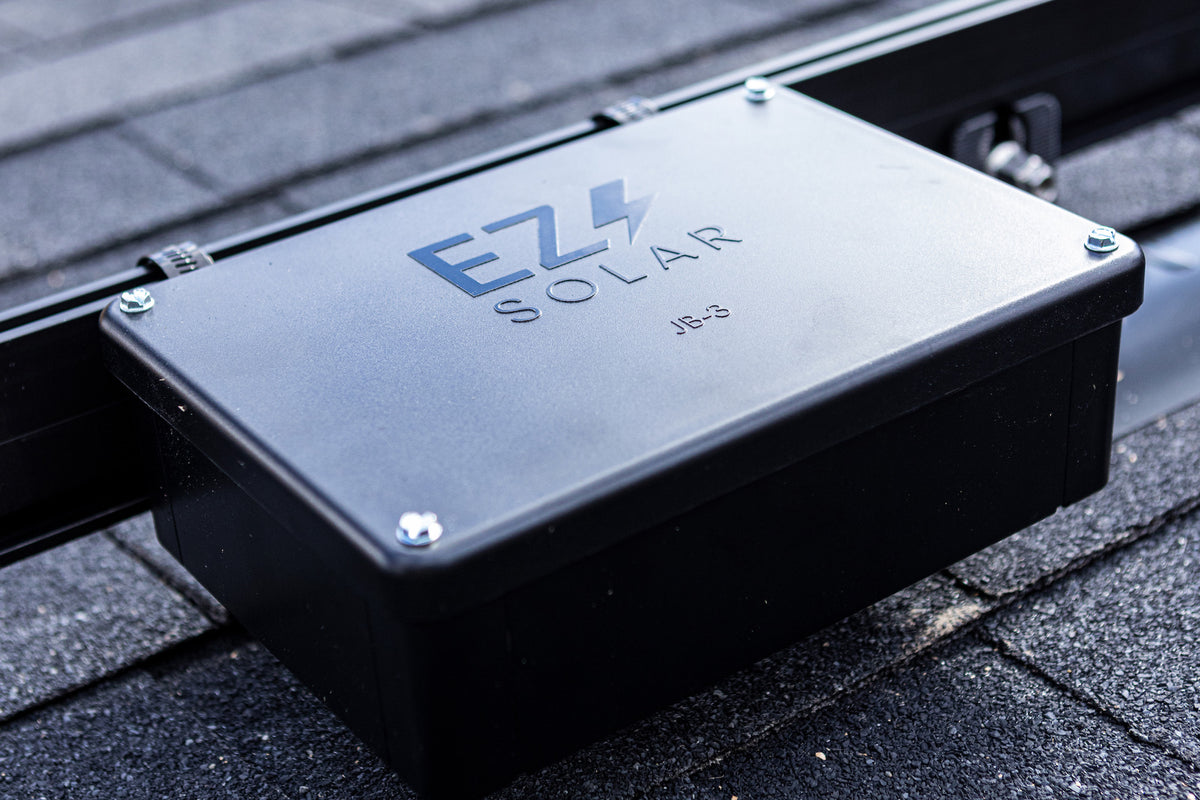 EZSolar JB3 Rail Mounted Junction Box. Max 1" pipe