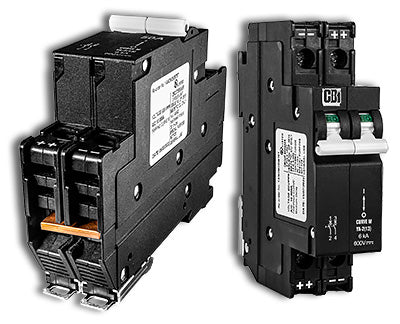 Midnite Solar MNEPV 600V 2PP DIN Rail Mount Breaker Various Amps