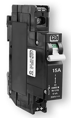 Midnite Solar MNEPV DIN Rail Mount Breakers 1-pole 300V for Various Amps