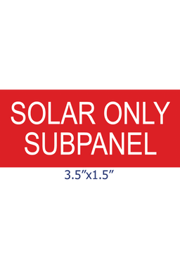 SSP-1018 Solar Only Subpanel