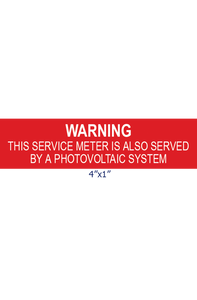 SSP-115 WARNING THIS SERVICE METER IS ALSO SERVED