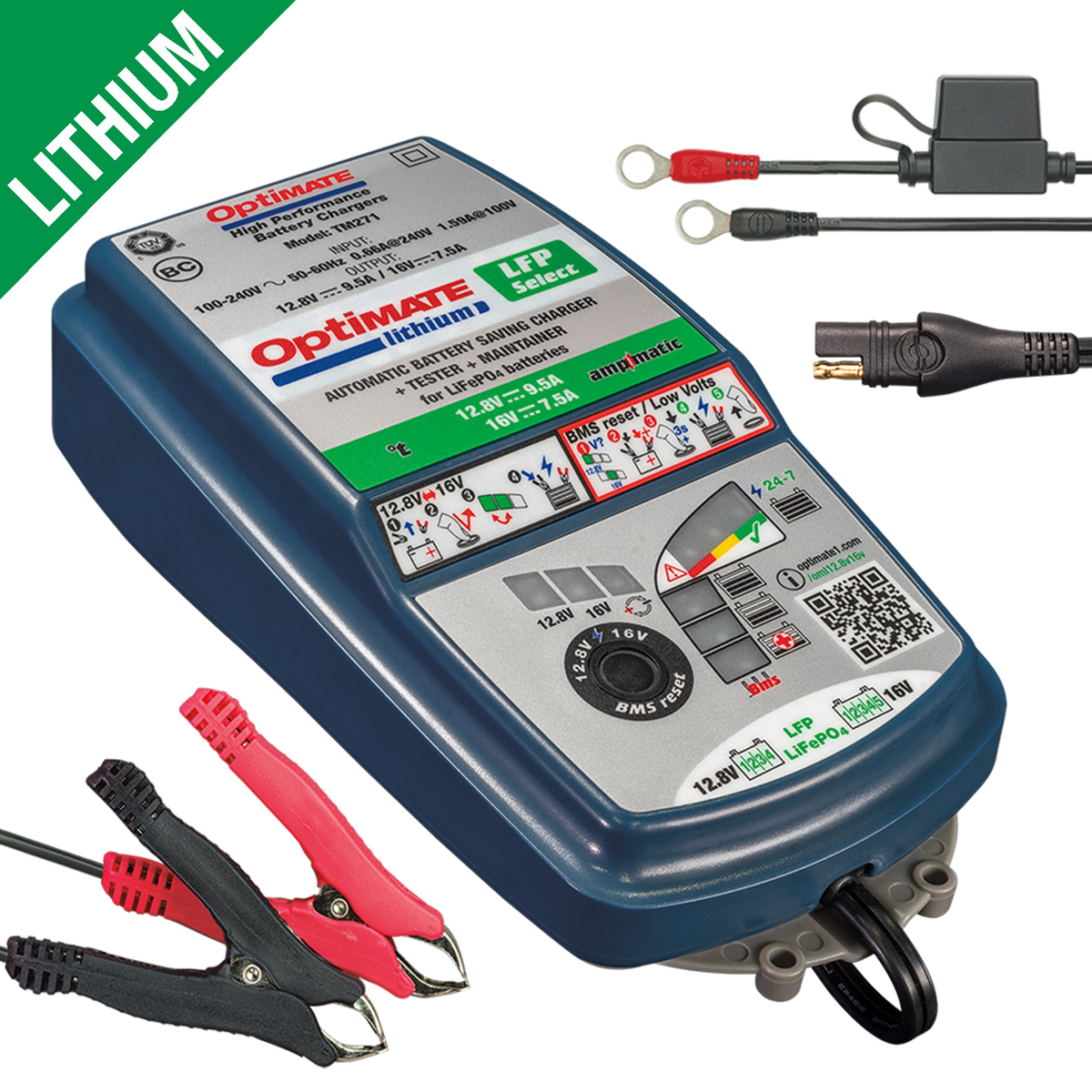 OptiMATE TM-271v2 Lithium LFP SELECT
